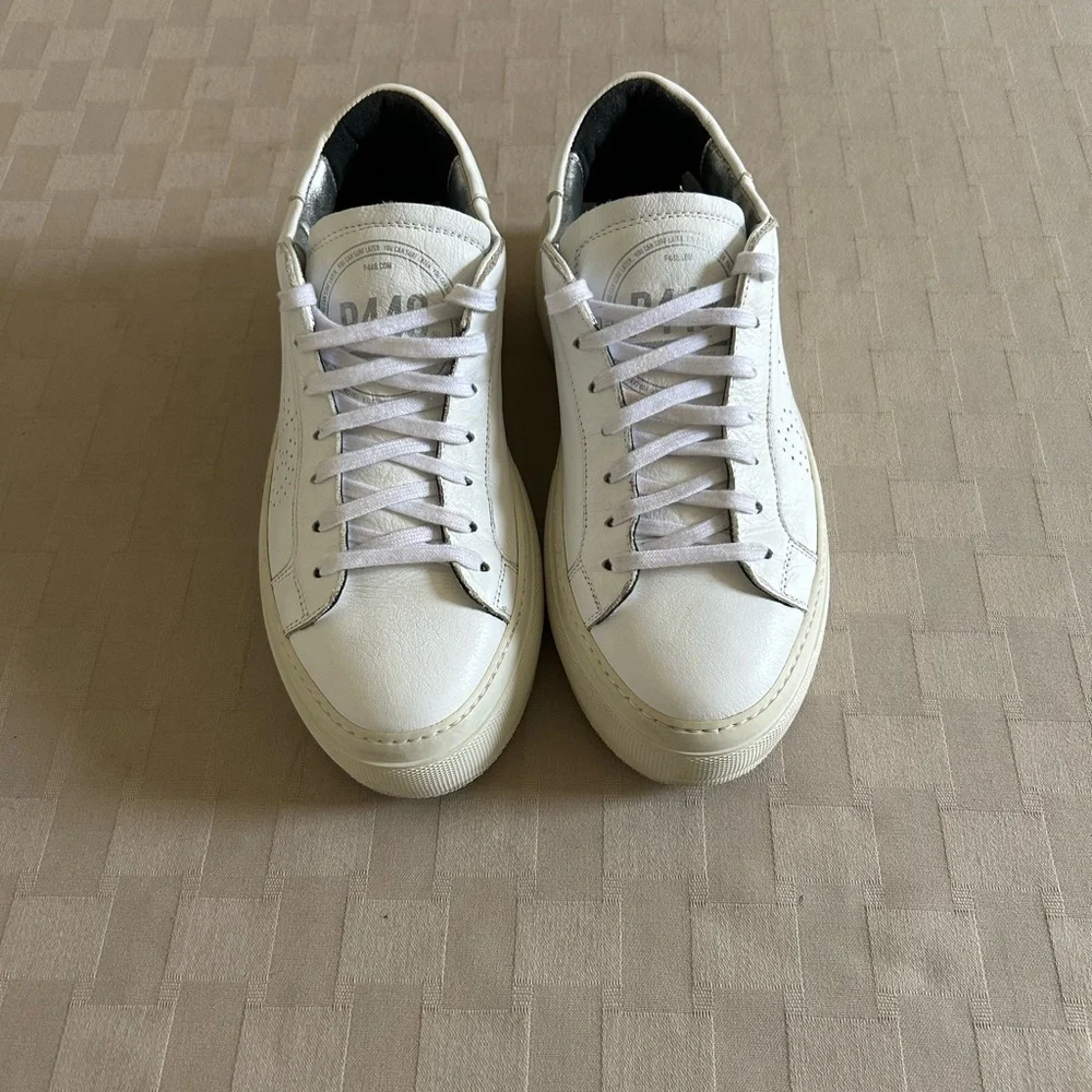 P448 Thea Perforated Platform Sneakers